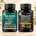 15-in-1 Sea Moss + 8-in-1 Shilajit Wellness Bundle